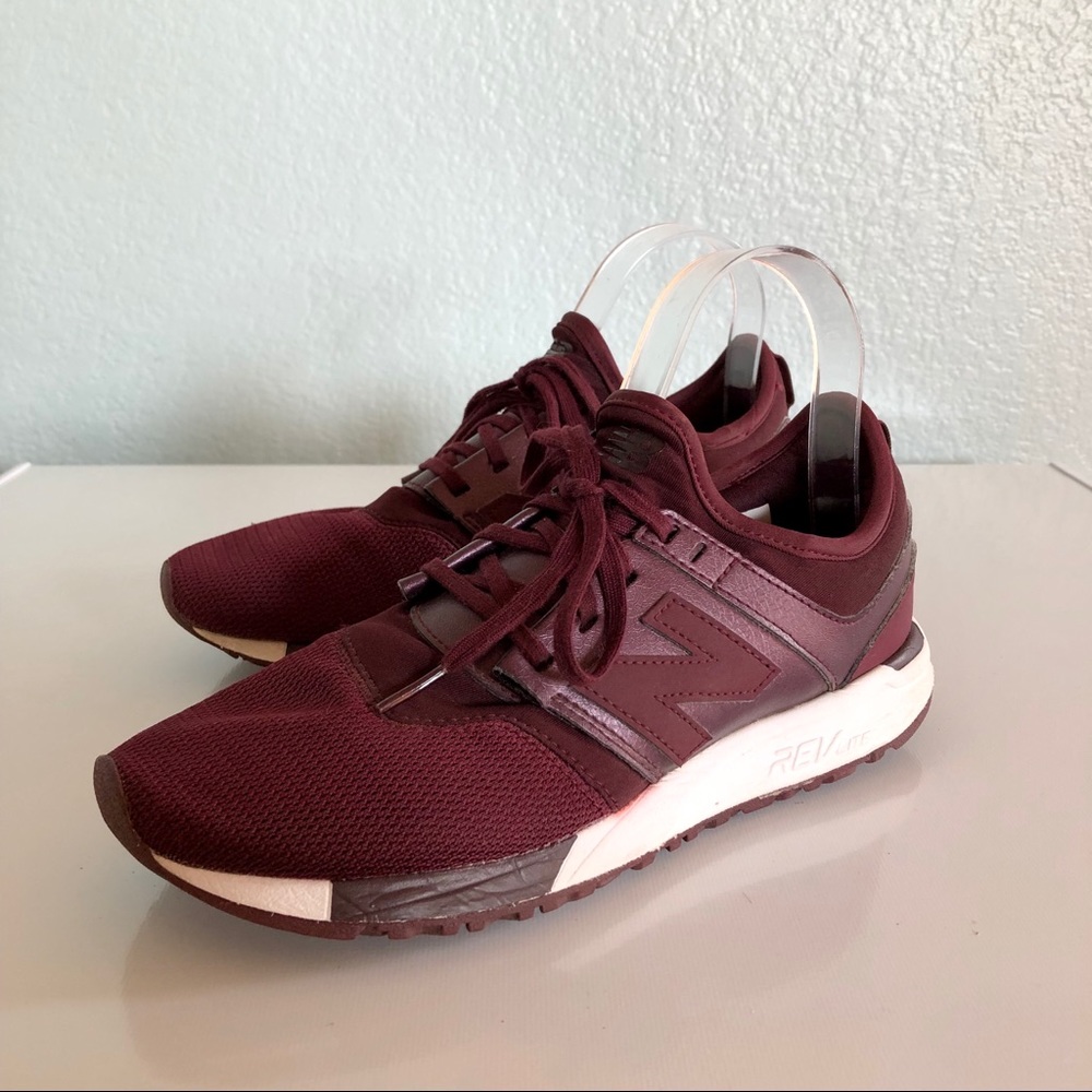 NEW BALANCE Rev Lite 247 Maroon Red Size 7 Running Shoes